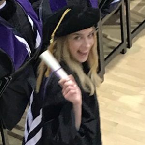 graduated female in grad attire