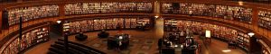 panoramic of a library