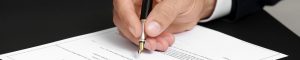 fancy pen signing legal docs